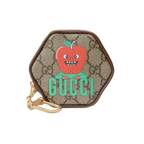  GUCCI古驰 22年秋冬 男士 Gucci苹果钥匙扣钱包 700737 U2YAG 8679