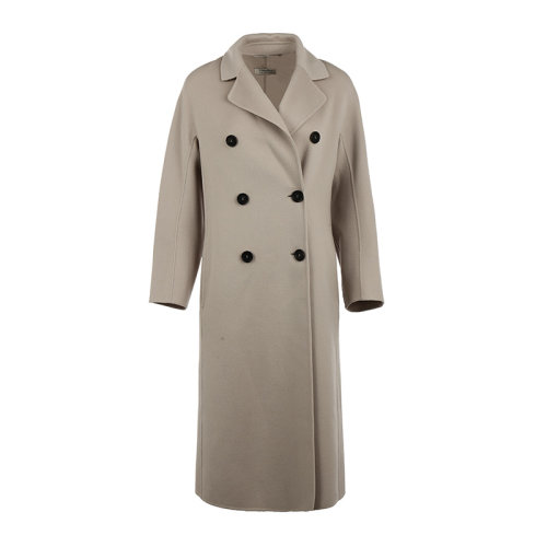 MaxMara/麦丝玛拉21新品绵羊毛双排扣长款女士大衣90160519000RONNIE