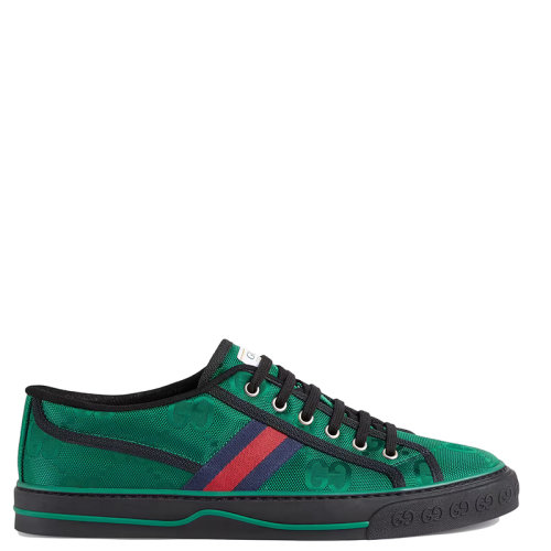 GUCCI/古驰 22年早春新款 Off The Grid Tennis 1977系列 男士?绿色GG尼龙运动鞋675111H9H703260