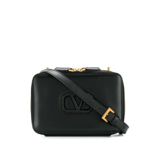  Valentino/华伦天奴 女士黑色牛皮革斜挎包 SW0B0F18 HFB 001 PLSX