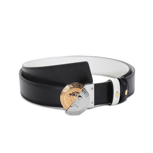 VERSACE/范思哲 男士牛皮板扣式双面皮带腰带礼盒 DCU8330 DVTPH