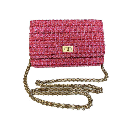 Chanel 香奈儿 女士经典彩尼编织2.55woc包