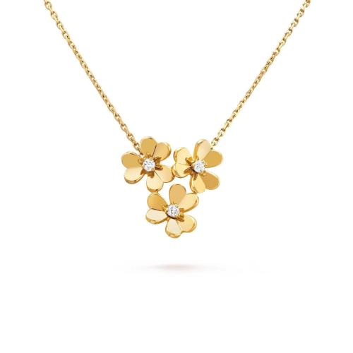 VCA梵克雅宝 22年秋冬 女士 吊坠 Frivole吊坠,3花,迷你款式 VCARP2DU00 预定商品2-8周发货