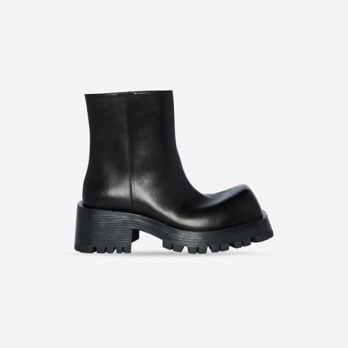  BALENCIAGA巴黎世家 22年秋冬 女士 短靴 Womens Trooper Boot  in Black 678816WB9201000