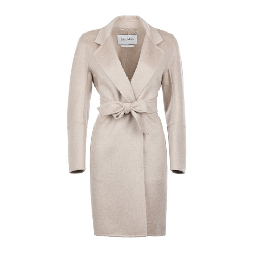 MaxMara/麦丝玛拉22春夏山羊绒系带女士大衣外套10110621000KAKI