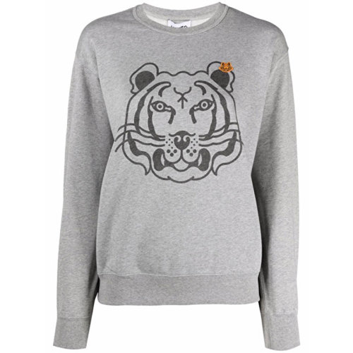 KENZO/高田贤三 凯卓女装 女士 灰色棉质时尚圆领卫衣 FB62SW8314MO.94