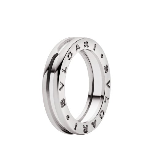 BVLGARI/宝格丽 B.zero1系列18K金白金 窄版小蛮腰戒指  戒指  336017