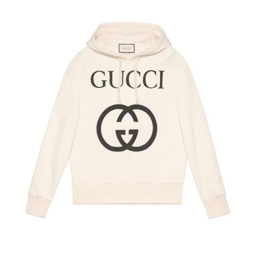  GUCCI古驰 22年秋冬 男士 饰互扣式G兜帽卫衣 475374 X3Q25 9524