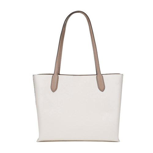 COACH 蔻驰  女士专柜款皮革WILLOW手提单肩包托特包白垩色 C0691 B4CAH