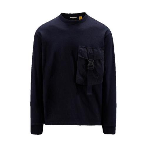  MONCLER蒙可蒙克莱 22年秋冬 女士 长袖T恤 Long Sleeve T-Shirt with Pocket H209E8D00001829
