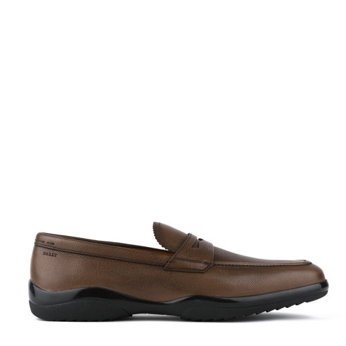 BALLY/巴利 男士咖啡色牛皮乐福鞋 MICSON/01
