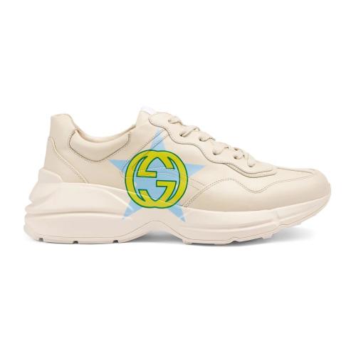  GUCCI古驰 22年秋冬 男士 Rhyton系列男士星星印花运动鞋 692935 DRW00 9522