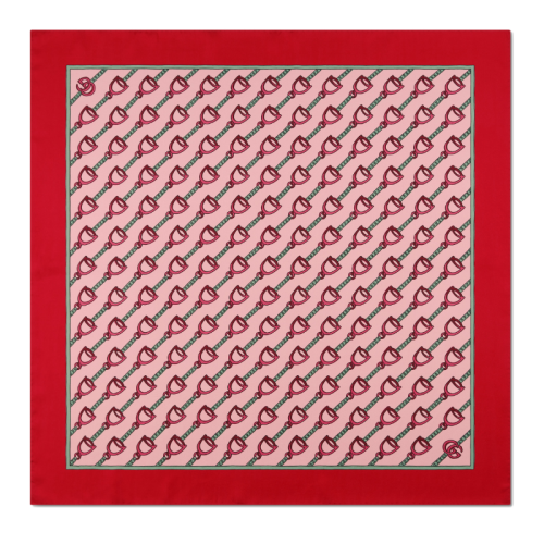 GUCCI/古驰  古琦女士印花红色真丝丝巾 572204 3G001 5974 HKY012345C