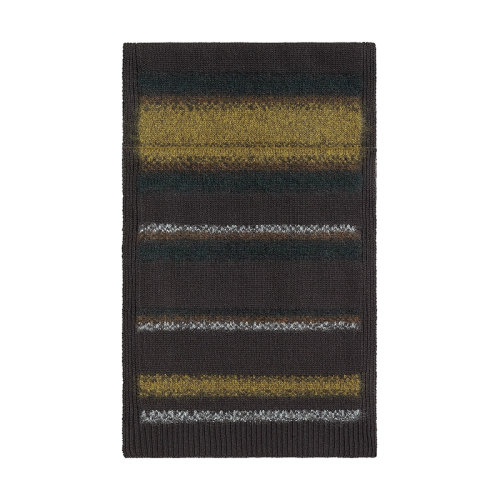 HERMES/爱马仕 22年早春新款 男士拼色羊毛羊绒马海毛混纺条纹围巾H393793T02