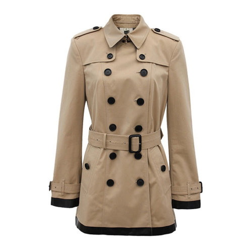 BURBERRY/博柏利20春夏 女装 服装 驼色棉质经典双排扣束腰中长款 女士风衣外套 3934319