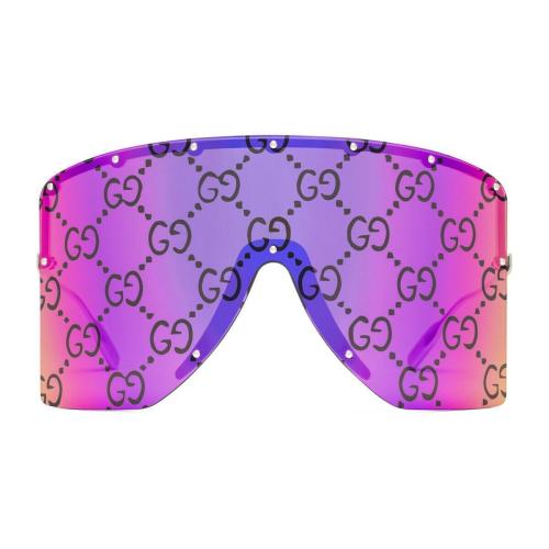  GUCCI古驰 22年秋冬 男士 遮面式造型太阳眼镜 705386 I3330 8058