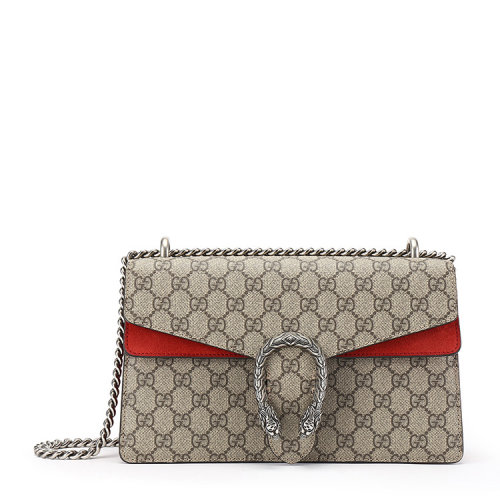 GUCCI/古驰 Dionysus系列小号GG肩背包 帆布/配皮 400249 KHNRN