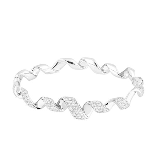 DIOR/迪奥 ARCHI DIOR DIORAMA系列 18K金白金镶嵌钻石手镯JDIO94002_0000