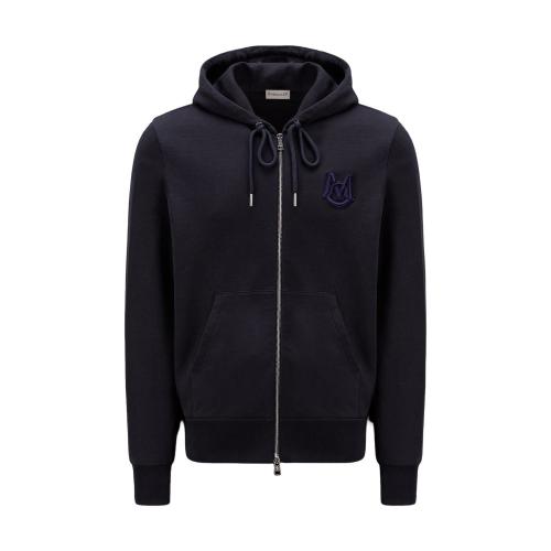  MONCLER蒙可蒙克莱 22年秋冬 男士 卫衣 Monogram Zip-Up Hoodie H20918G00052809KR778