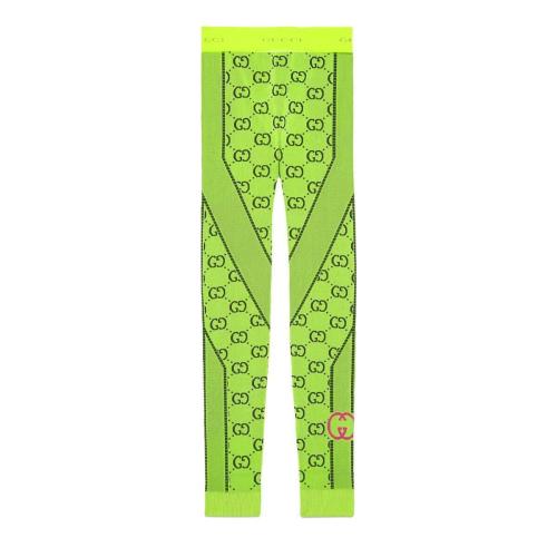  GUCCI古驰 22年秋冬 女士 GG针织提花紧身裤 693300 XJEF0 7401