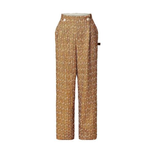  LV路易威登 22年秋冬 女士 休闲裤 PANTALON a PINCES EN TWEED DORé 1AALJI 1AALJH 1AALJG 1