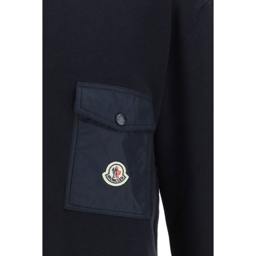  Moncler/蒙克莱 男士海军蓝棉质卫衣 9C00001-M1113-743 PLFSX