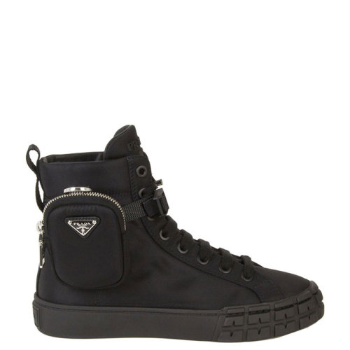 PRADA/普拉达 女士 女鞋 黑色尼龙时尚短靴 1T551M-1YFL-F0002