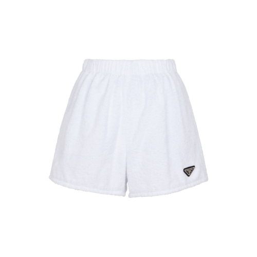 PRADA/普拉达 白色三角标女短裤 P292E1ZR3
