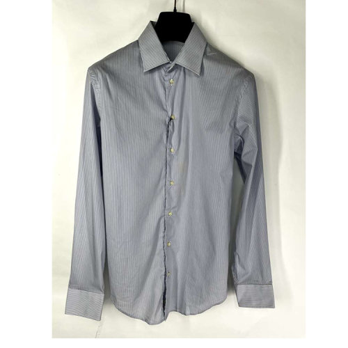 Emporio Armani/安普里奥阿玛尼 男士蓝色条纹衬衫 L1C31TL1E1C 019 瑕疵折扣