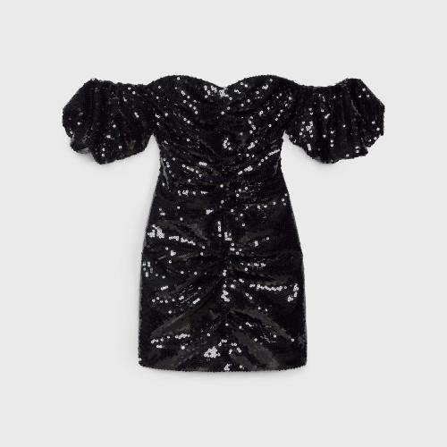  CELINE赛琳思琳 22年秋冬 女士 连衣裙 刺绣胸衣迷你连衣裙 2R31F588R.38LT