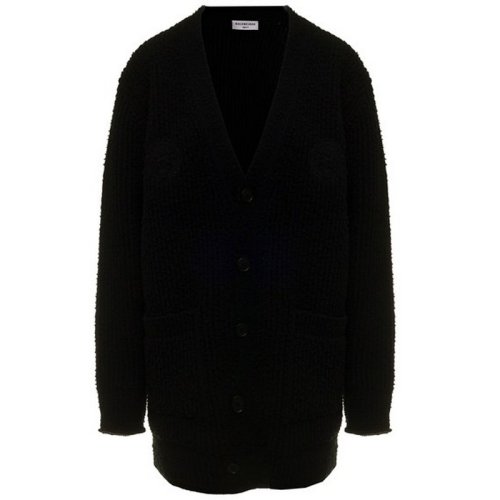  Balenciaga/巴黎世家 女士黑色羊毛针织衫/毛衣 696182 T1645 0100 PLFSX