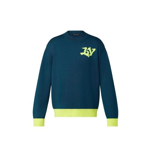  LV路易威登 22年秋冬 男士 针织衫 Pull a col rond et signature 1AA4RD 1AA4RC 1AA4RA 1AA4R