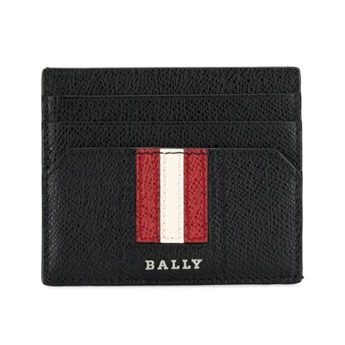 BALLY/巴利 男女同款 黑色皮革时尚小型皮具卡片夹 6224218