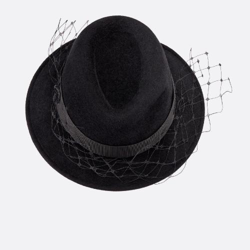  DIOR迪奥 22年秋冬 女士 帽子 D-Tailleur 窄檐帽 25FLT923G891_C900