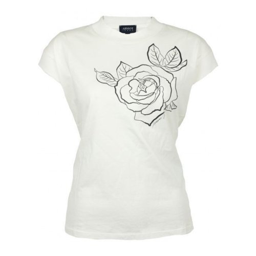  ARMANI JEANS/阿玛尼牛仔 女士印花棉质短袖T恤 6Y5T02 5J25Z 1148 PLFSX