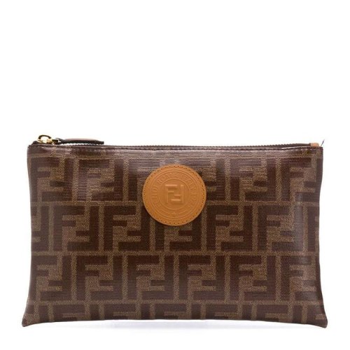  FENDI/芬迪 女士棕色时尚休闲手拿包 8N0148-A5K4-F14TU