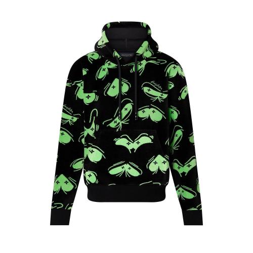  LV路易威登 22年秋冬 男士 卫衣 LV 眼睛图案提花连帽衫 1AAGWG 1AAGWJ 1AAGWK 1AAGWE 1AAGWH