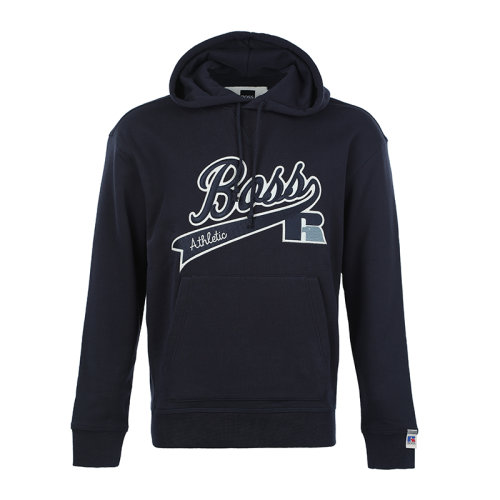 HUGO BOSS/雨果博斯22春夏徽标图案连帽宽松男士套头卫衣男卫衣SAFARA3504635