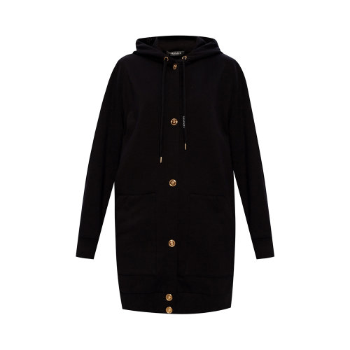 VERSACE/范思哲 女士黑色棉质连帽外套 A87513-A231242-A3264