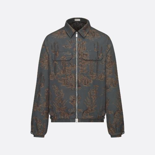  DIOR迪奥 22年秋冬 男士 夹克 Blouson zippe CACTUS JACK DIOR 213C522C5531_C889