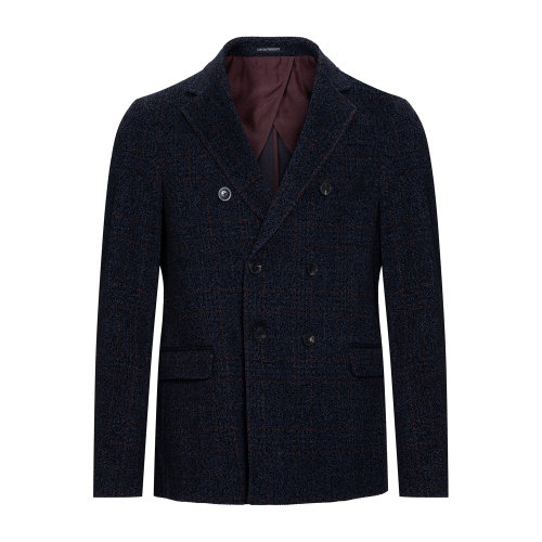 Emporio Armani 男士 蓝黑拼色 休闲西装夹克  91G94S-91S44-921