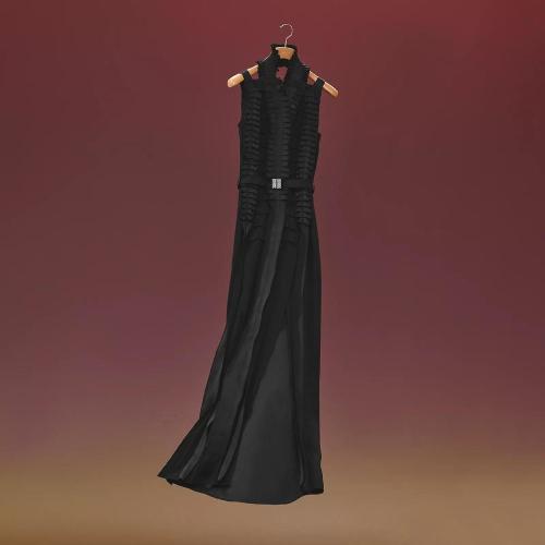  HERMES爱马仕 22年秋冬 女士 连衣裙 Robe longue plissee H2H0521DC0234