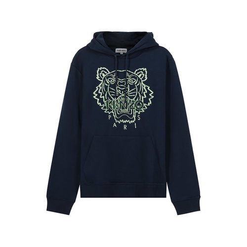KENZO/高田贤三【22春夏新款】男士棉质连帽卫衣运动衫虎头刺绣 5SW338 4XF