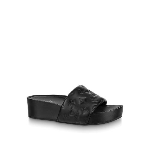  LV路易威登 22年秋冬 女士 平底凉鞋 MULE COMPENSéE JUMBO 1A9QYY 1A9QYW 1A9QZ2 1A9QZ0 1A9