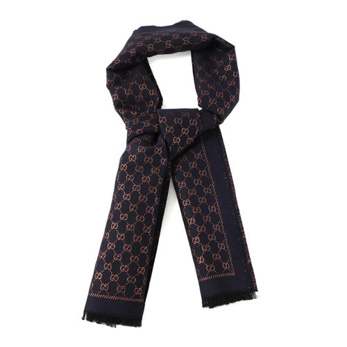 GUCCI/古驰  女士海军蓝羊毛围巾 479763-3G187-4175