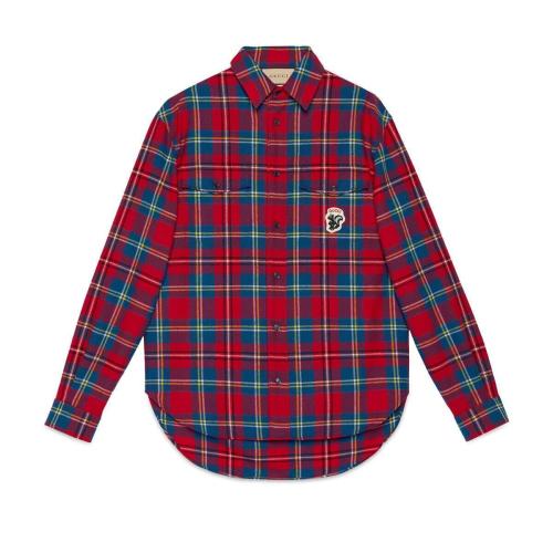  GUCCI古驰 22年秋冬 男士 Gucci臭鼬苏格兰格纹衬衫 720960 ZAK7U 6499