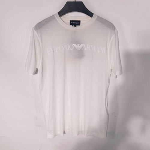 EmporioArmani/安普里奥阿玛尼/白色男士短袖T恤(瑕疵折扣）