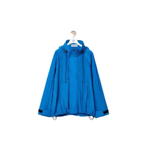  LOEWE罗意威 22年秋冬 男士 大衣 Hooded parka in textured nylon H526Y02W23-5470