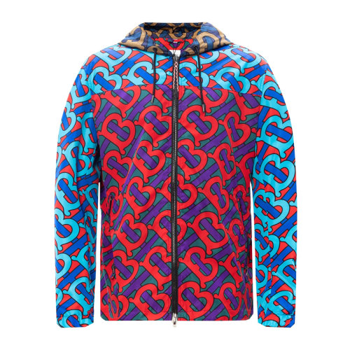 Burberry 博柏利 男士服装  拼色连帽夹克外套 男士夹克