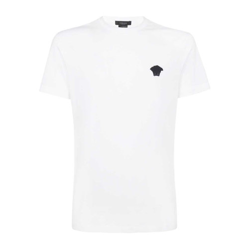 VERSACE/范思哲 男士白色棉质经典美杜莎头像装饰圆领短袖上衣T恤 A89289-A228806-2W300